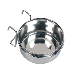 Rostfri skål 0,6 L – med krok eller skruvfäste