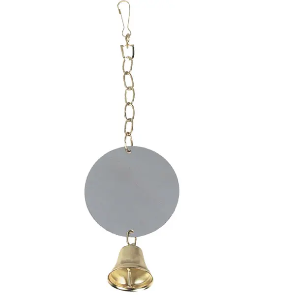 Rund spegel till papegojor