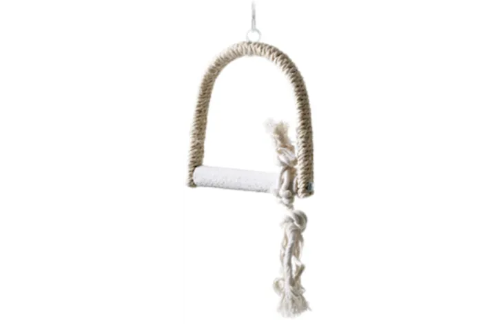 Gunga med sisal och betongpinne – 12 × 16 cm