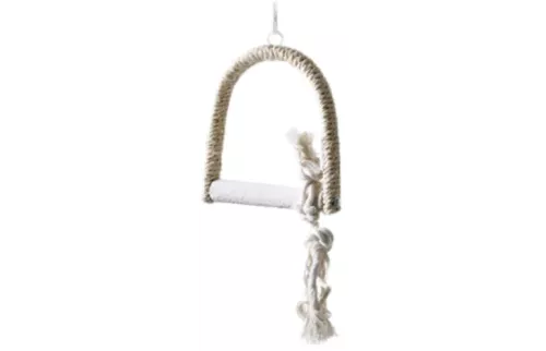 Gunga med sisal och betongpinne – 12 × 16 cm