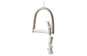 Gunga med sisal och betongpinne – 12 × 16 cm