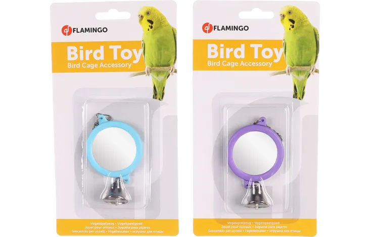 Rund spegel med klocka - Small