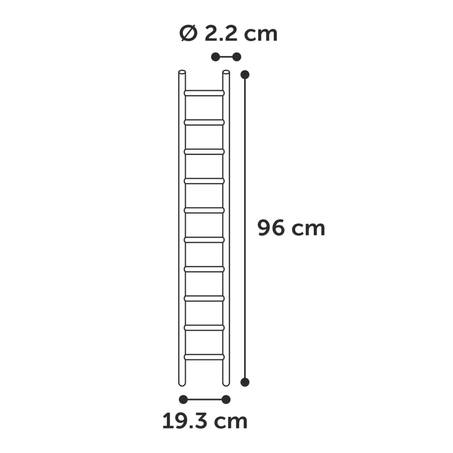 Fågelstege 1 meter
