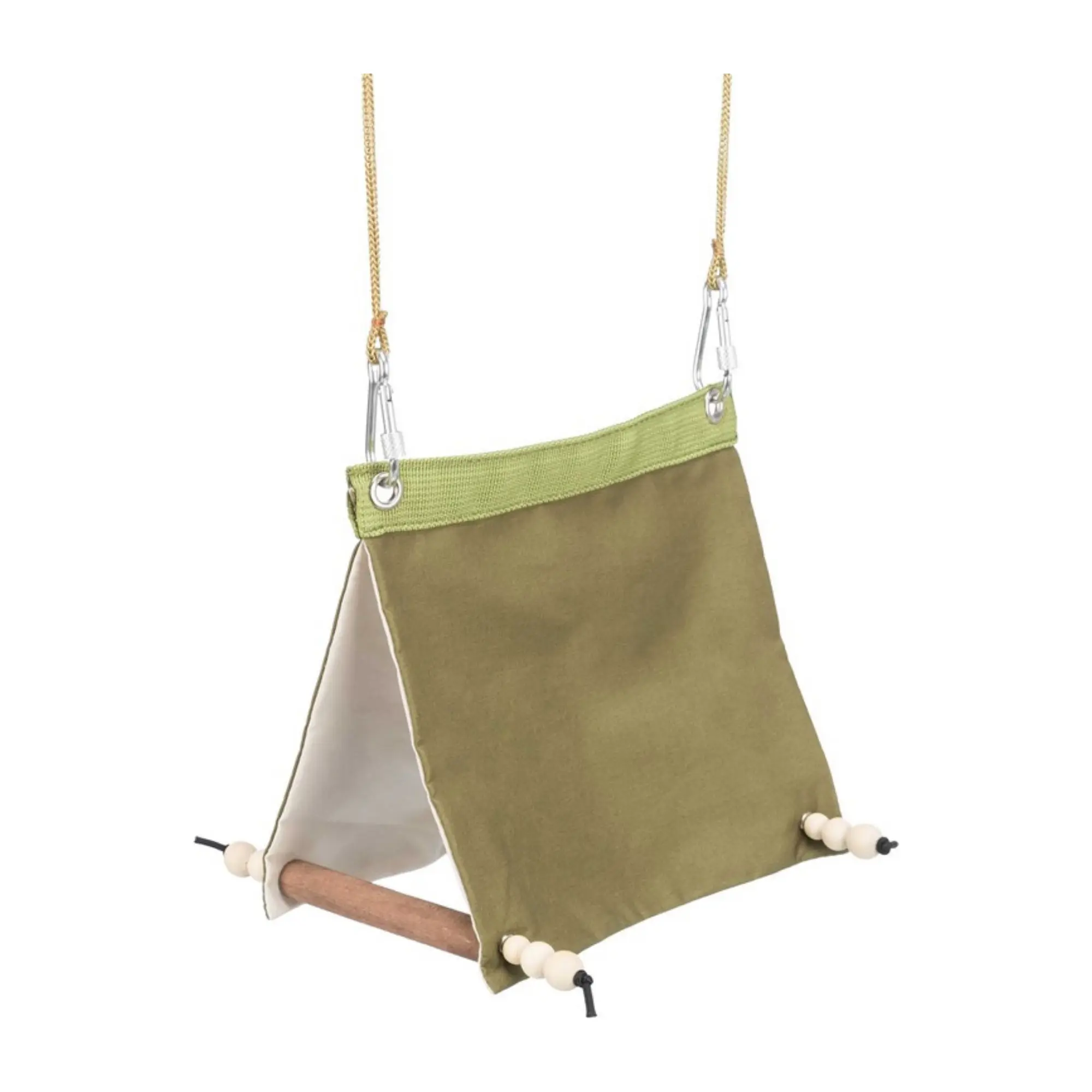 Fågeltält i bomull med träpinne