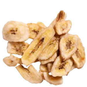 Torkade bananer till papegojor
