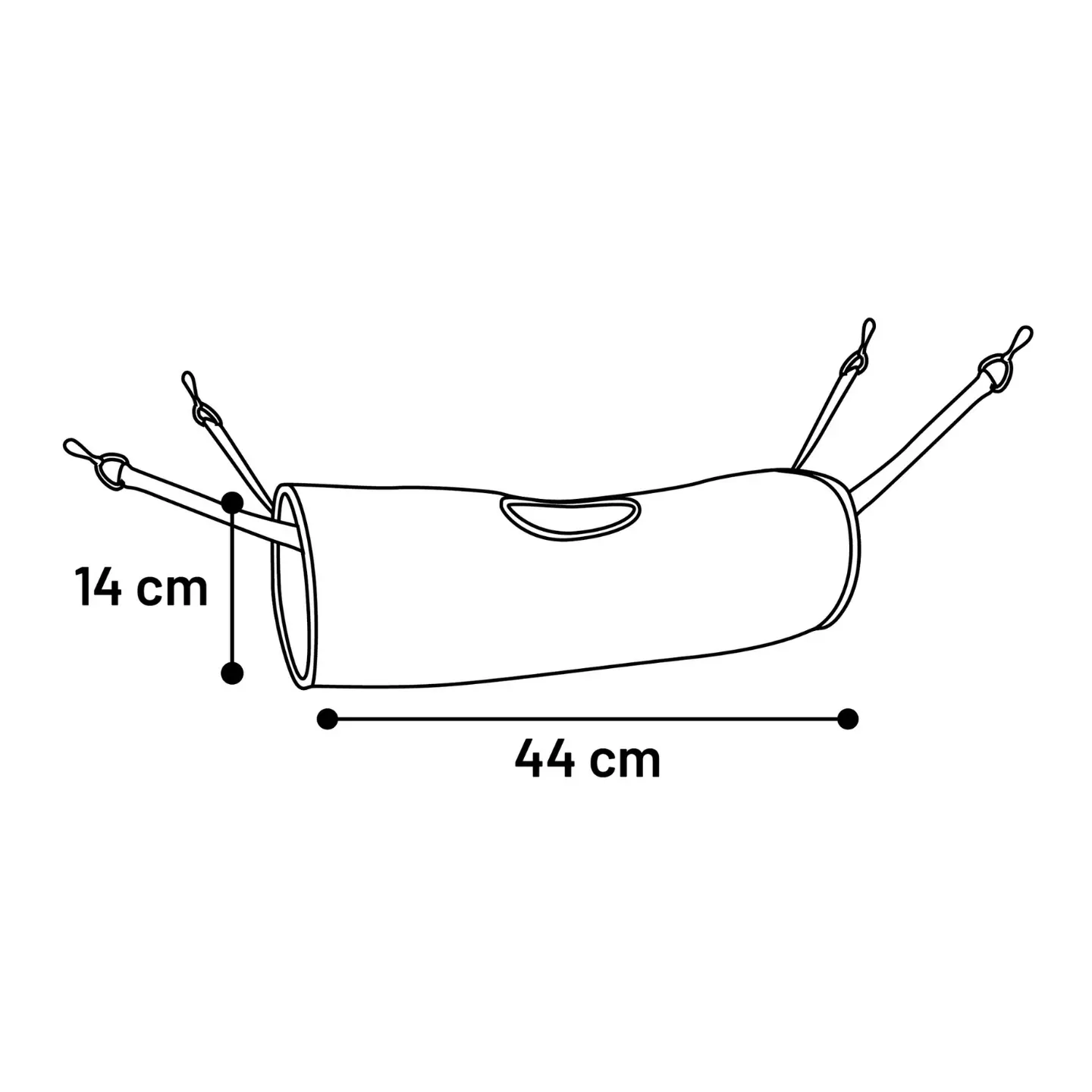 Hängande Tunnel 44 cm