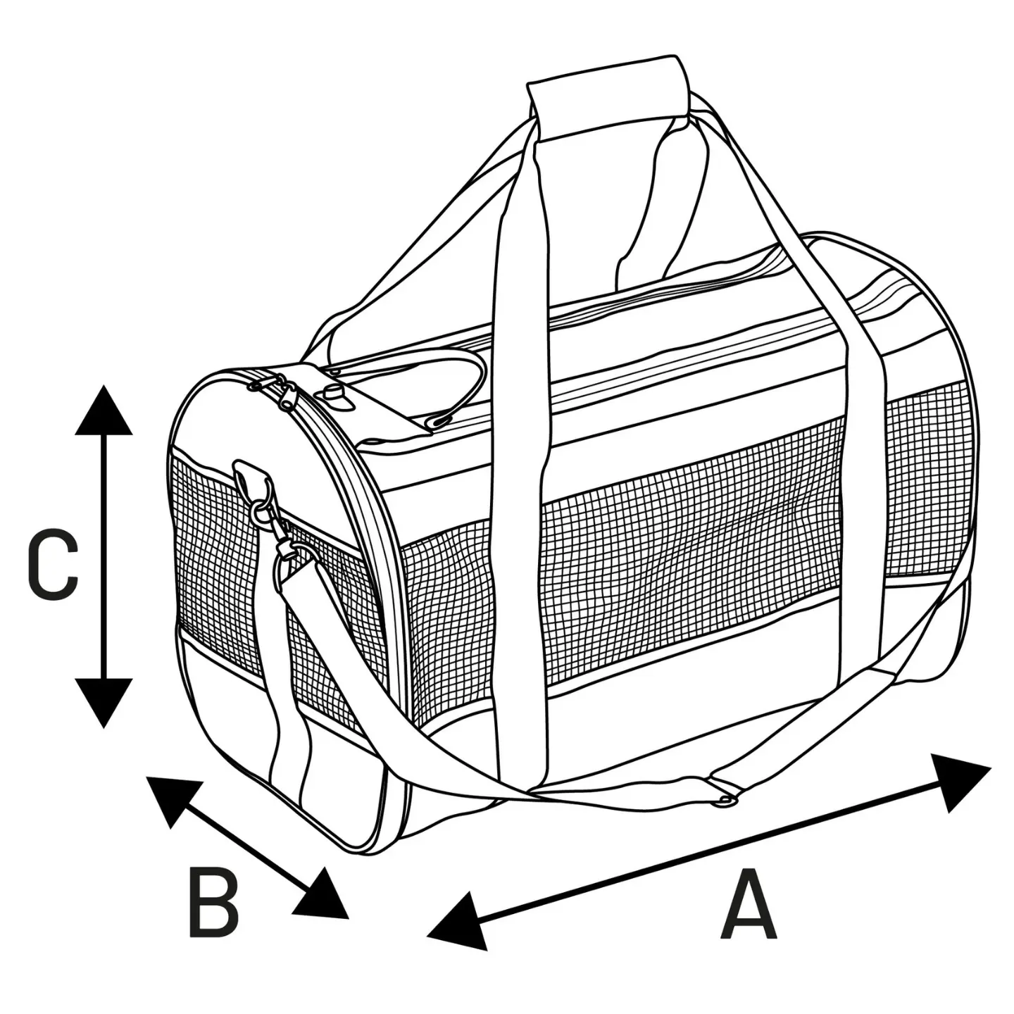 Transportväska Svart 46 cm